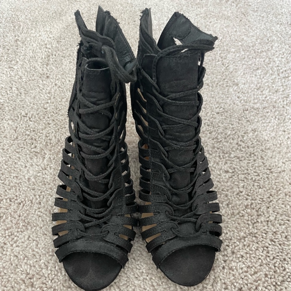 Just Fab All Nighter size 7 Black Booties